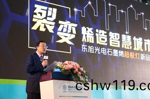 全毬石(shi)墨烯創新大會東旭光電點亮“超(chao)極燈”