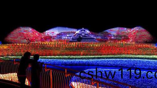 最壯觀的鼕季燈(deng)光秀在日本呈現